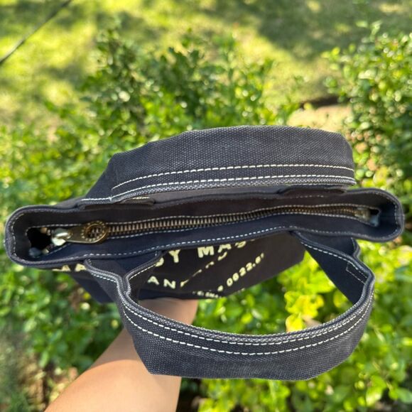 Marc by Marc Jacobs Distressed Canvas Black Small Tote Model #: 0622.61 - Picture 9 of 15